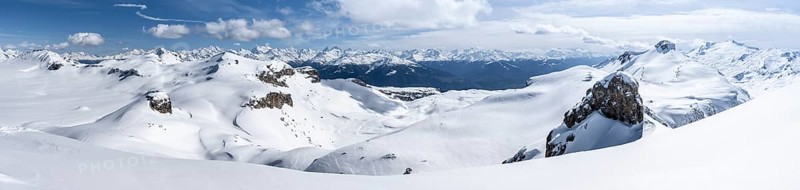 Panorama, view from Wisshore summit, mountain landscape with snow, mountain panorama with glacier Glacier de la Plaine Morte, Bernese Alps, Switzerland, Europe
