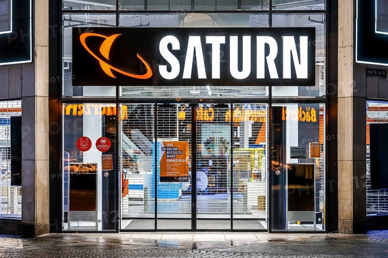 Cologne, North Rhine-Westphalia, Germany - Click and Collect, retail in times of the corona crisis during the second lockdown, shops are closed, but some offer pick-up stations, Saturn customers can pick up goods ordered online