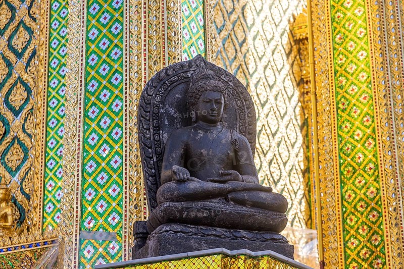 Wat Phra Kaeo, Temple of the Emerald Buddha. Bangkok, Thailand, Asia