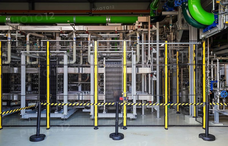Oberhausen, North Rhine-Westphalia, Germany, Green hydrogen at Air Liquide, hydrogen production at the OQ Chemicals chemical park. TRAILBLAZER, a 20 MW PEM electrolysis plant for the production of green, climate-neutral hydrogen, Europe