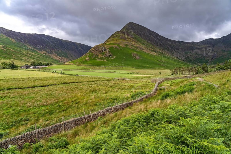 Landscape at Lake Buttermere in the Lake District, England, Great Britain