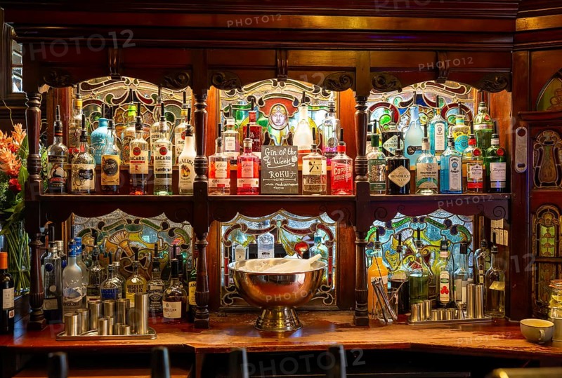 Grade 1 listed interior of the Philharmonic Dining Rooms public house, Hope Street, Liverpool, England, UK