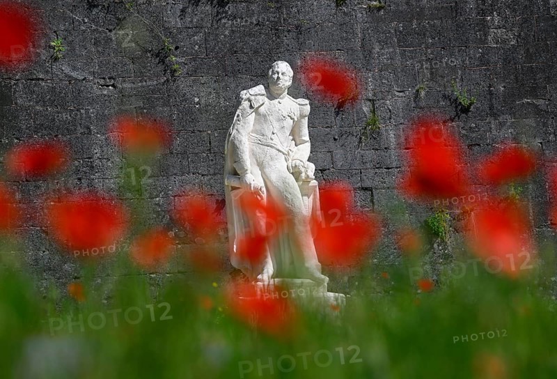 Statue of La Ronciere in front of the citadel of Verdun, Grand Est region, France, Europe