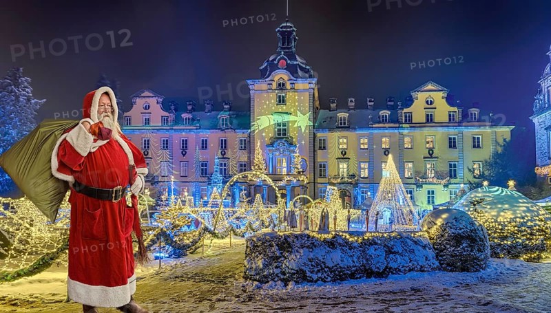 Christmas Magic Castle Snow with Father Christmas Bückeburg Germany