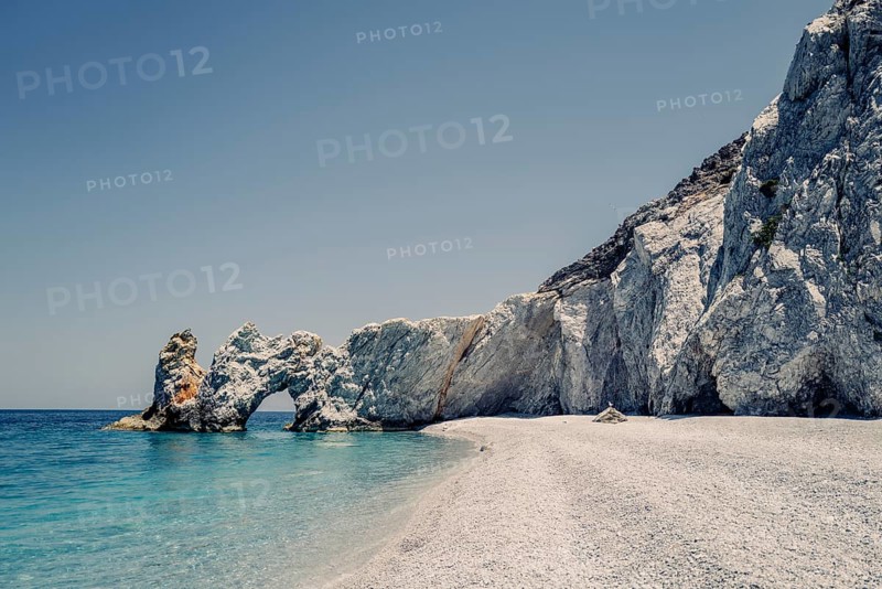 Greek island Skiathos with the beautiful beach called Lalaria, Greece, Europe