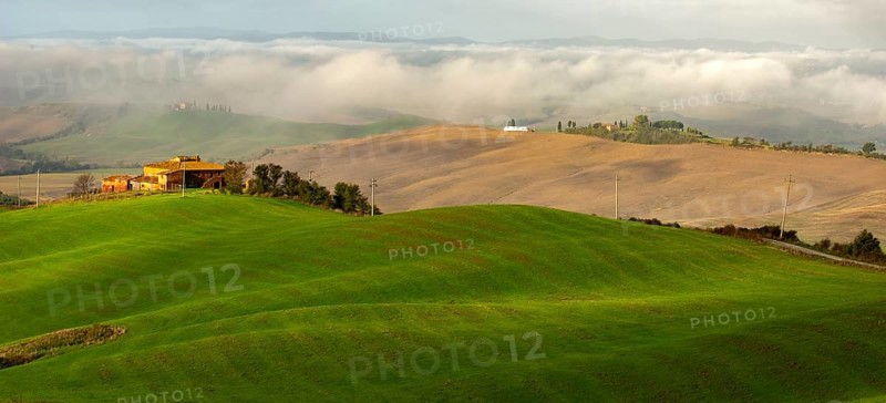 Landscape Panorama Crete Toscana Italy