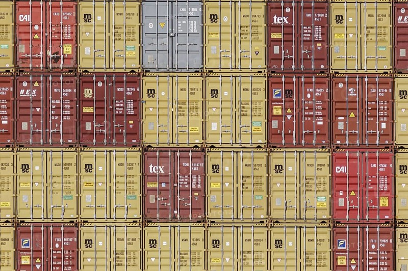 Photo of the container terminal in Bremerhaven, 08/05/2023, Bremerhaven