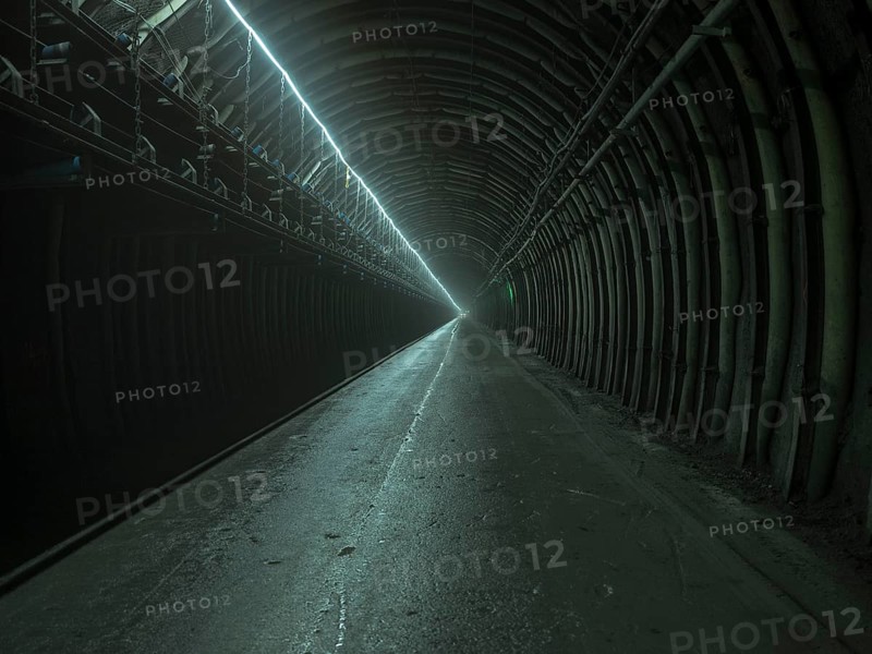Tunnel section in construction lot H41 in the Sill Gorge, Brenner Base Tunnel, Tyrol, Austria, Europe