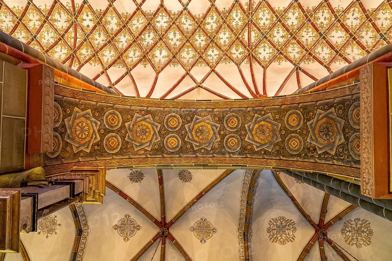 Ceiling in the interior of Bremen's St Peter's Cathedral, Free Hanseatic City of Bremen, Germany, Europe
