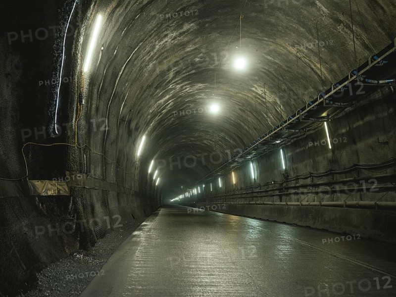 Tunnel section in construction lot H41, Brenner Base Tunnel, Zenzendorf, Tyrol, Austria, Europe