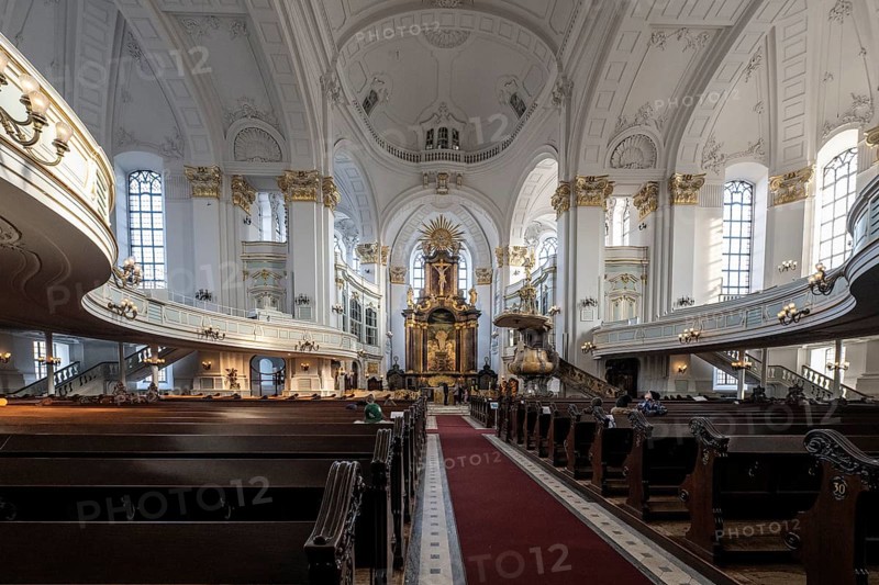 St Michael's Church, Hamburger Michel, Hamburg, Germany, Europe