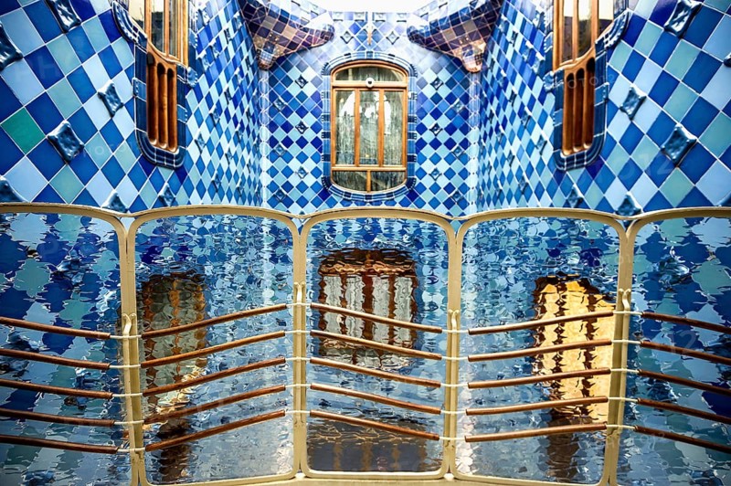 Casa Batlló, Art Nouveau, architect Antoni Gaudi, Barcelona, Catalonia, Spain, Europe