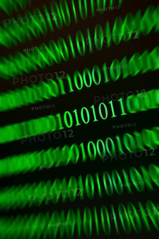 Diagonal green binary numbers with speed effect, digital data flood