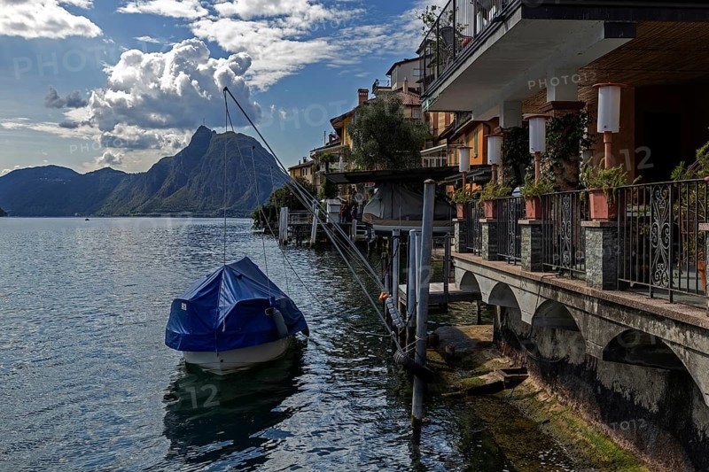 Gandria, Lake Lugano, Lago di Lugano, Canton Ticino, Switzerland, Europe