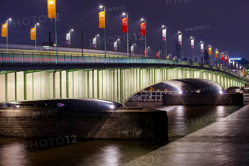 Deutzer Bruecke, Cologne, North Rhine-Westphalia, Germany, Europe