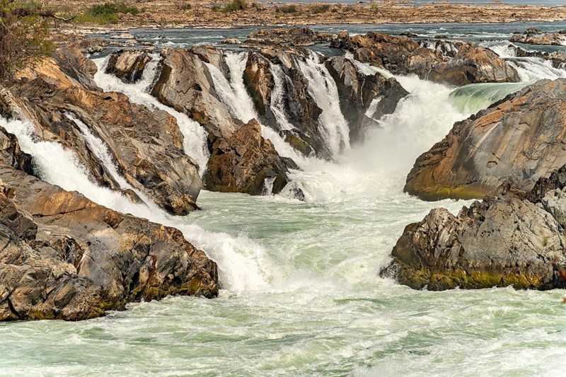 The Mekong Falls Nam Tok Khon Phapheng, Si Phan Don, Champasak Province, Laos, Asia