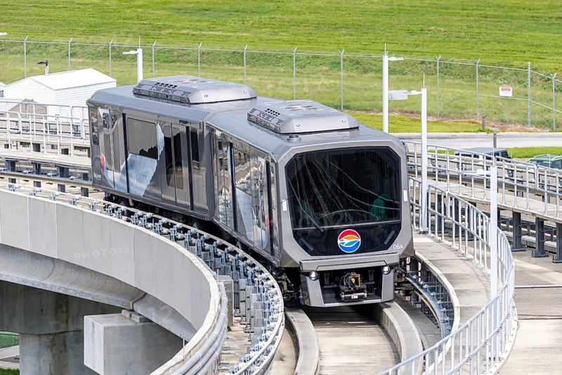 Tampa International Airport SkyConnect People Mover at the airport in Tampa, USA, North America