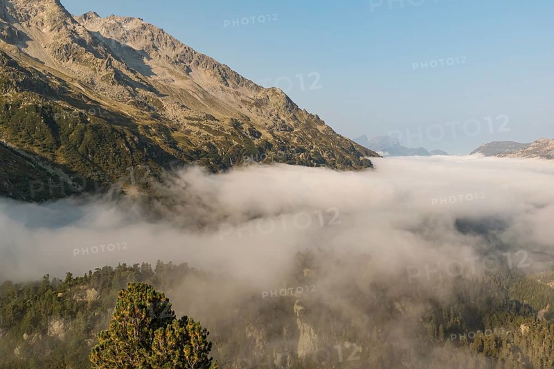 View from the Sustenpass High Alpine Road, close to the lake Steinsee
