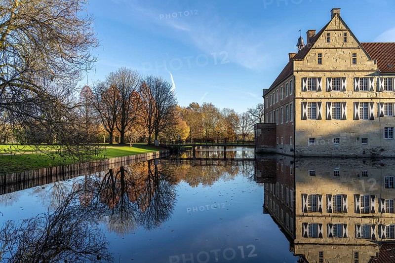 Burg Hülshoff, Havixbeck, Münsterland, North Rhine-Westphalia, Germany, Europe