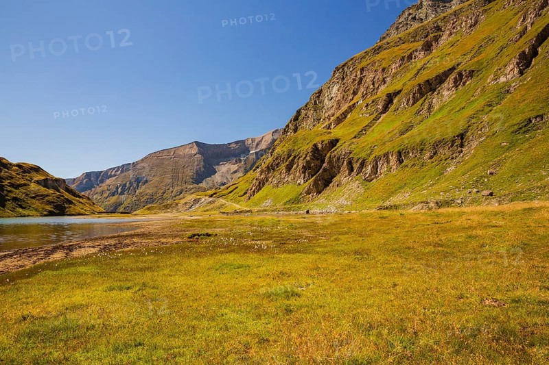 Nassfeldreservoir close to the Kaiser Franz-Josef Höhe on the Grossglockner High Alpine Road