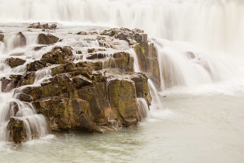 Gullfoss waterfall. A waterfall located in the canyon of the Hvítá river in southwest Iceland