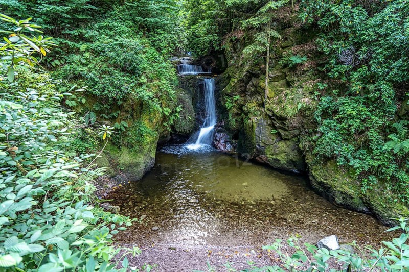 The Geroldsau Waterfall, Geroldsau, Baden-Baden, Baden-Württemberg, Germany, Europe