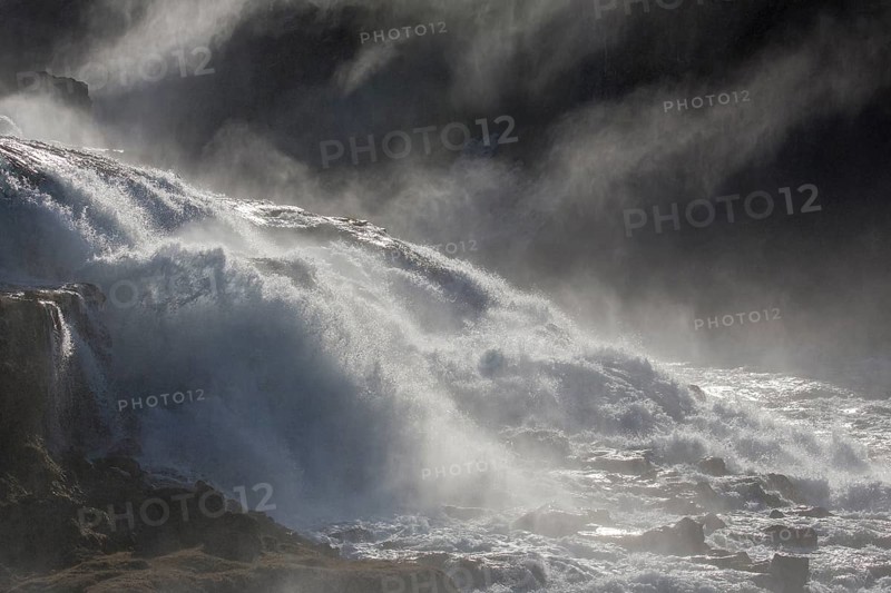 Gullfoss (Golden Falls is a waterfall located in the canyon of the Hvítá river in southwest Iceland