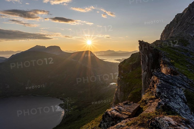 Kjerna rock pulpit, Tysfjord, Ofoten, Nordland, Norway, Europe