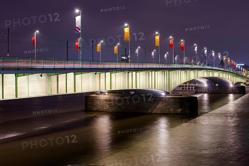 Deutzer Bruecke, Cologne, North Rhine-Westphalia, Germany, Europe