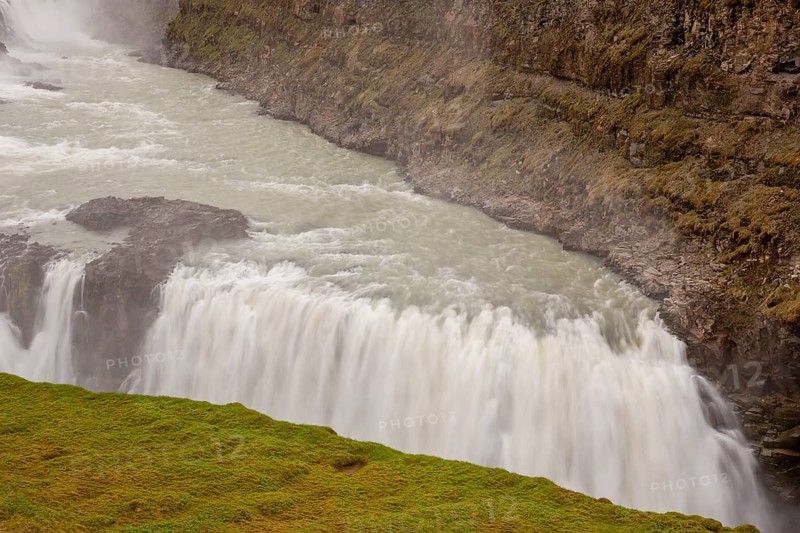 Gullfoss waterfall. A waterfall located in the canyon of the Hvítá river in southwest Iceland