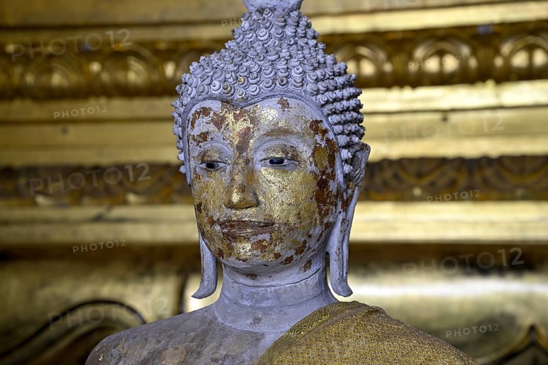 Buddha statue, Wat Phra Si Sanphet, Buddhist temple, Ayutthaya, Ayutthaya province, Thailand, Asia
