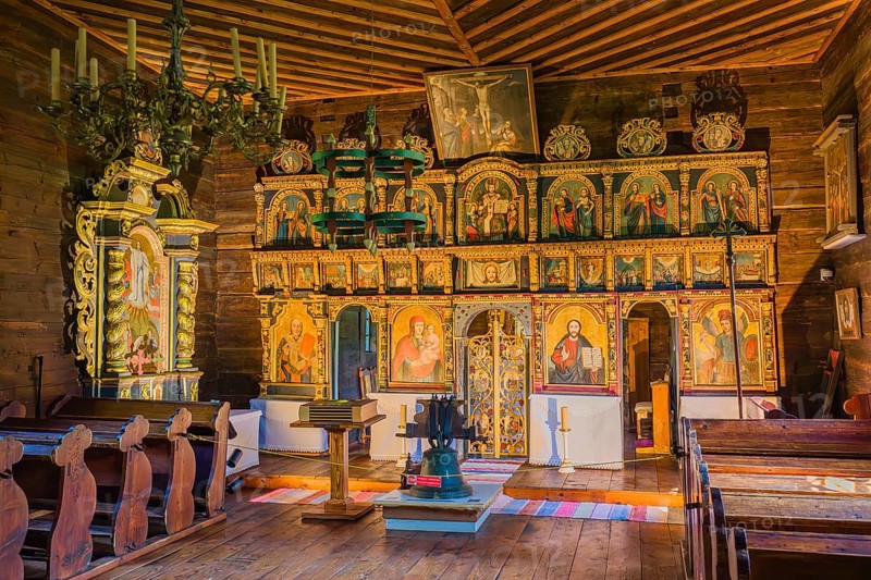 Open-air museum Stará Lubovna, Slovakia Wooden church of the Archangel Michael