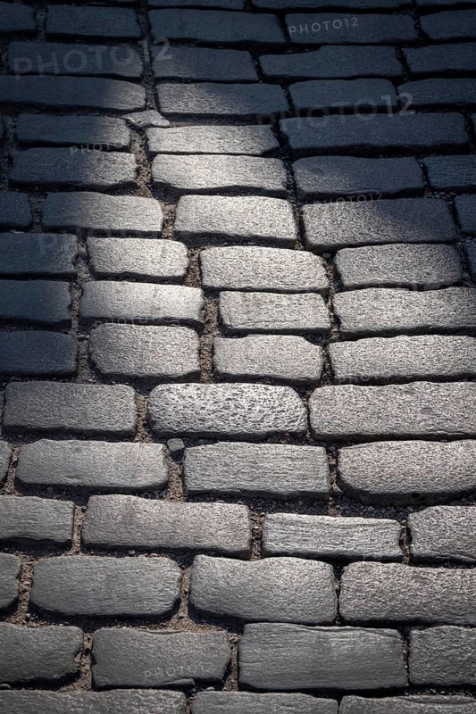 Old cobblestones, former Hanseatic city of Visby, UNESCO World Heritage Site, Gotland Island, Sweden, Europe