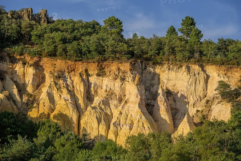 Ochre rock Colorado de Rustrel Rustrel, Département Vaucluse, France, Europe