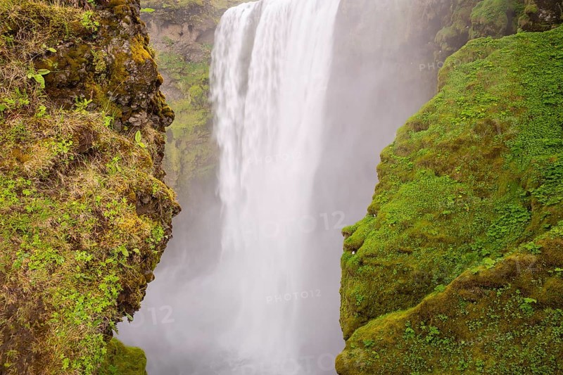 Skógafoss is a waterfall situated on the Skógá River in the south of Iceland