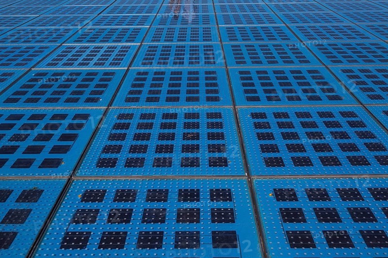 Monument or Greeting to the Sun solar panels installation by Nikola Basic, Zadar, Croatia, Europe