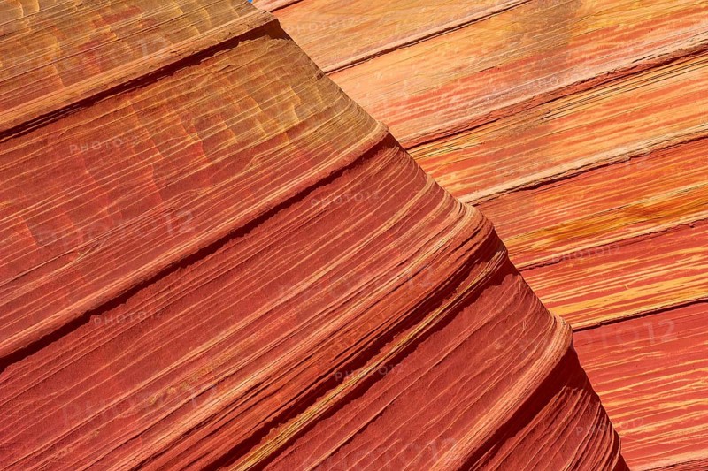 The Wave, impressive sandstone formation with wave-like patterns in various shades of red and orange, The Wave, Coyote Buttes, Arizona, USA, North America