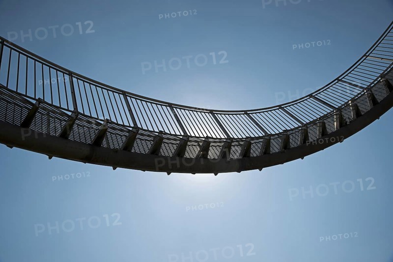 Landmark Tiger & Turtle - Magic Mountain by Heike Mutter and Ulrich Genth, walk-in sculpture in the form of a rollercoaster, on the Heinrich-Hildebrand-Höhe spoil tip, Angerpark, Duisburg, North Rhine-Westphalia, Germany, Europe