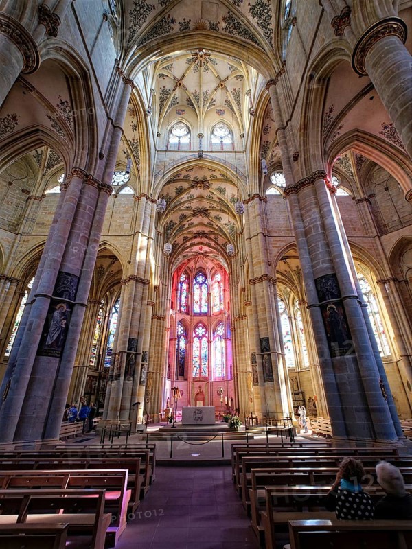 Interior view of the Church of Our Lady. The basilica is part of the UNESCO World Heritage Roman Monuments, St Peter's Cathedral and Church of Our Lady in Trier. Old Town of Trier, Rhineland-Palatinate, Germany, Europe