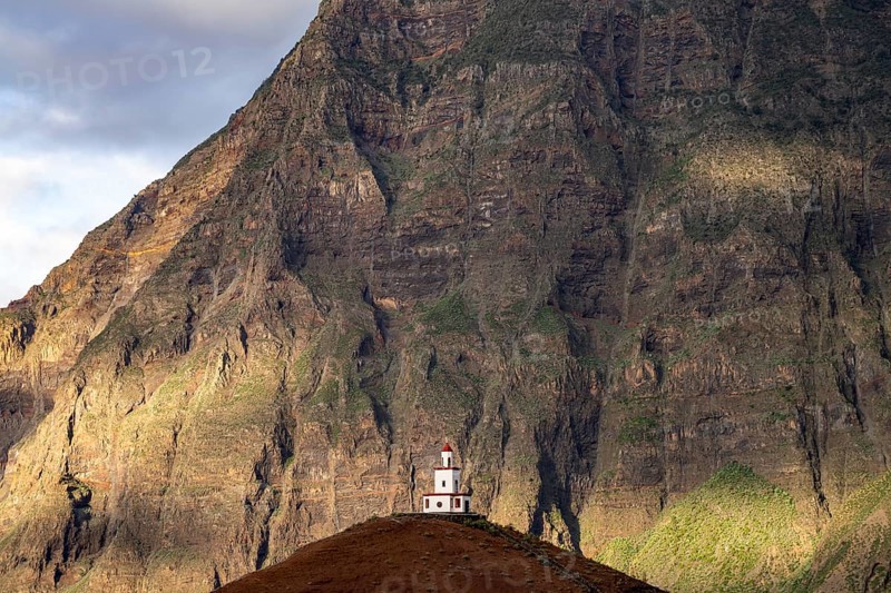 Bell tower of the church of Nuestra Senora de Candelaria in the valley of El Golfo, La Frontera, El Hierro, Canary Islands, Spain, Europe