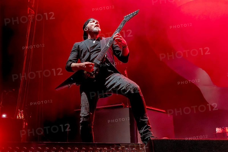 BULLET FOR MY VALENTINE, Metal Band, GB, Michael Paget, Guitarist, Poisoned Ascendancy EU Tour 2025 Celebrating the 20th Anniversary of the Iconic Albums, Concert, 14.02.2025, Max-Schmeling-Halle, Berlin, Germany < english> BULLET FOR MY VALENTINE, Metal Band, GB, performing, February 14th, 2025, Max-Schmeling-Halle, Berlin, Germany, Europe