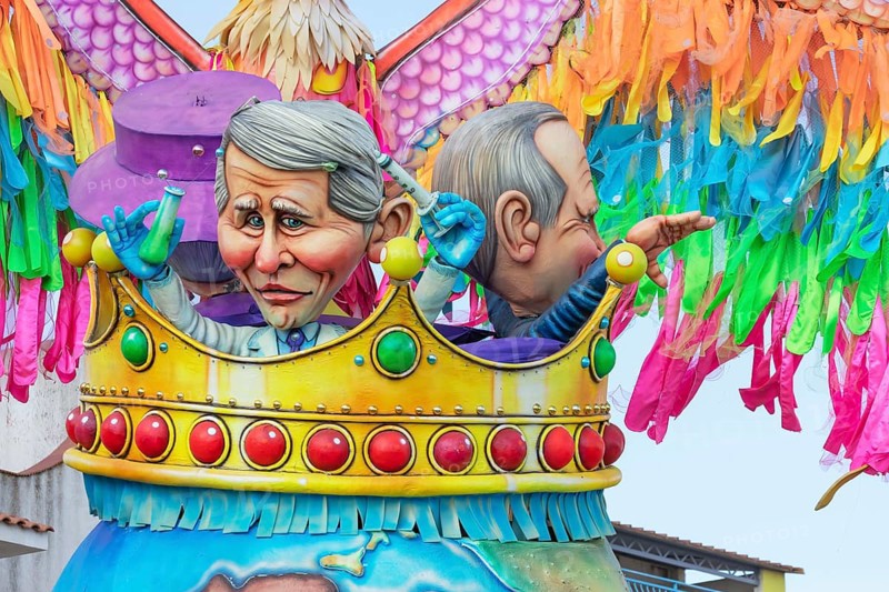 Carnival float, Sciacca, Agrigento district, Sicily, Italy, Europe