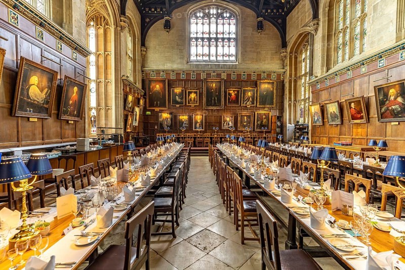 Dining Hall of Christ Church College, Oxford, Oxfordshire, England, Great Britain