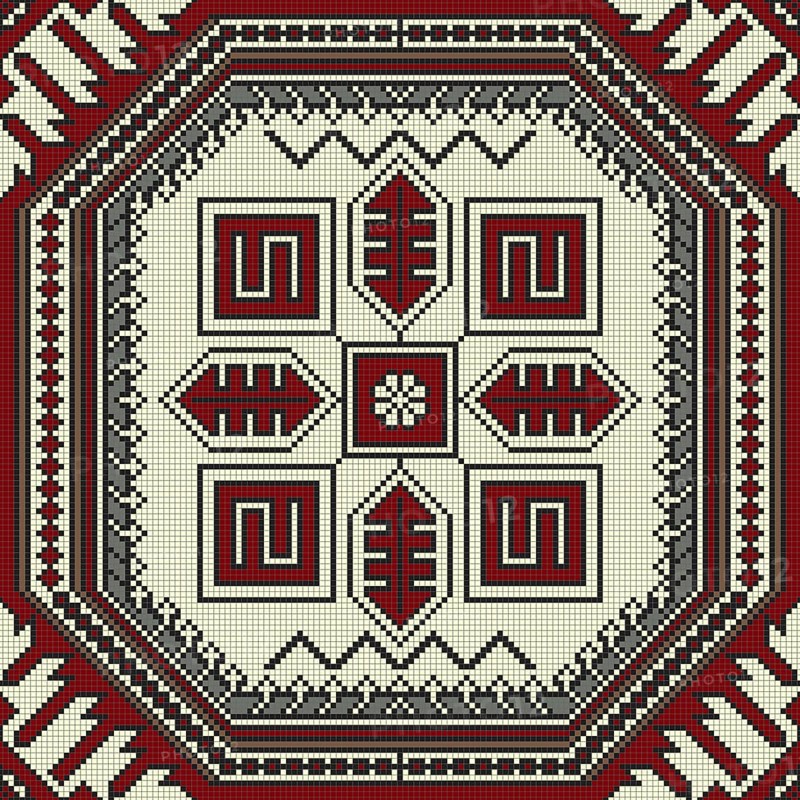 Persian seamless pattern, vector template design.