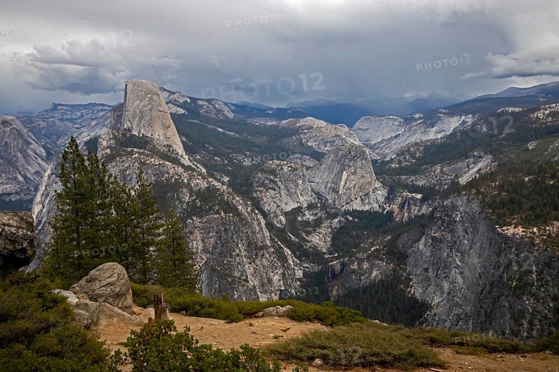 Yosemite National Park, California - Half Dome in Yosemite National Park, photographed from Washburn Point