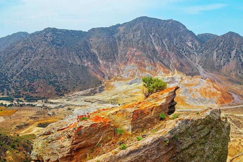 Nisyros volcano view, Nisyros Island, Dodecanese Islands, Greece, Europe