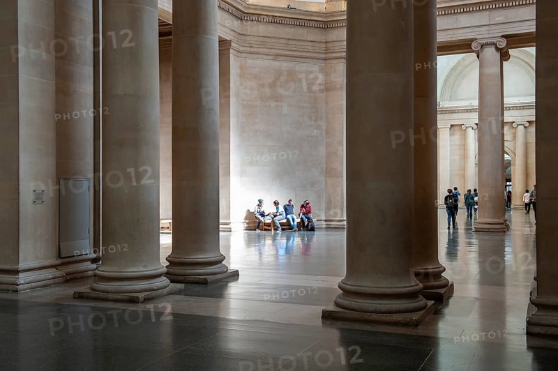 Visitor, Foyer, Tate Britain, Millbank, Westminster, London, England, Great Britain