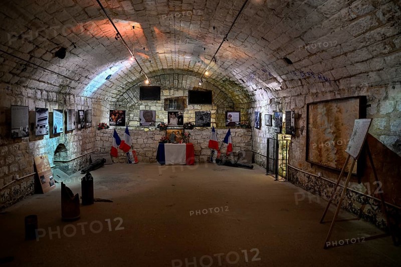 Chapel in Fort de Douaumont, French fortress from the First World War, Verdun battlefield, Verdun, Grand Est region, France, Europe