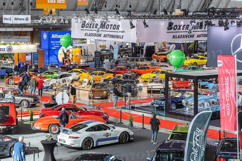 Retro Classics car show opens in Stuttgart. With over 90, 000 visitors and more than 900 exhibitors, the trade fair for driving culture is the central meeting point for the classic car scene in southern Germany. Stuttgart, Baden-Württemberg, Germany, Europe
