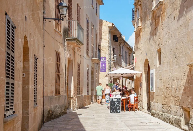 Old town, Alcudia, Mallorca, Balearic Islands, Spain, Europe